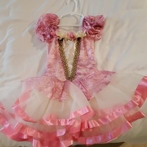 Beautiful pink ballet dance costume